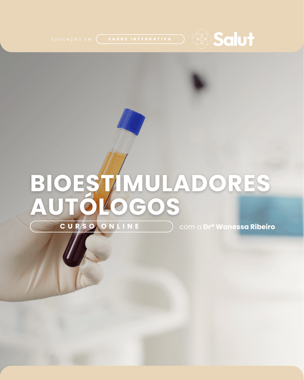 Arte do curso Bioestimuladores Autólogos